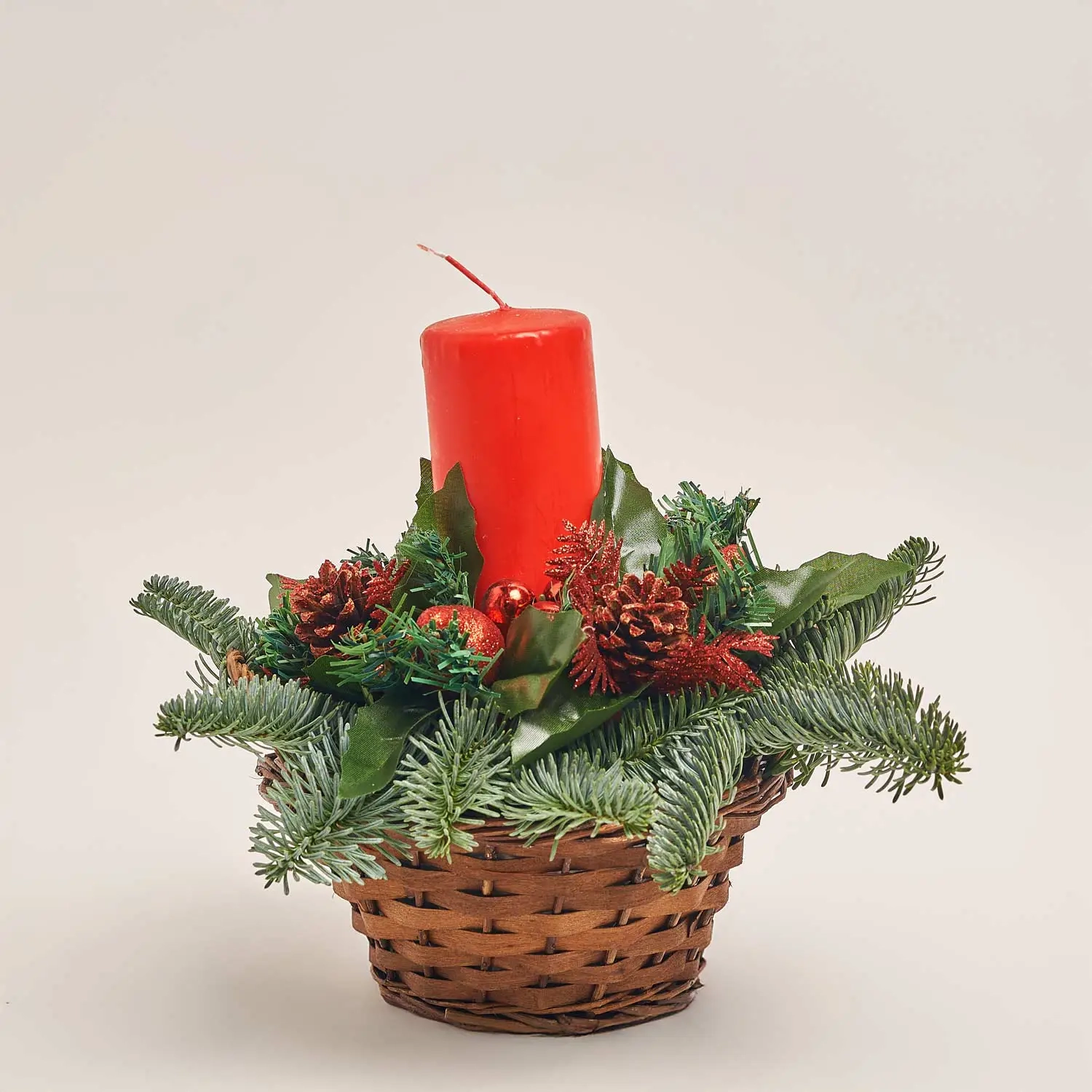 Зображення товару Композиція новорічна зі свічкою, артикул: 53952