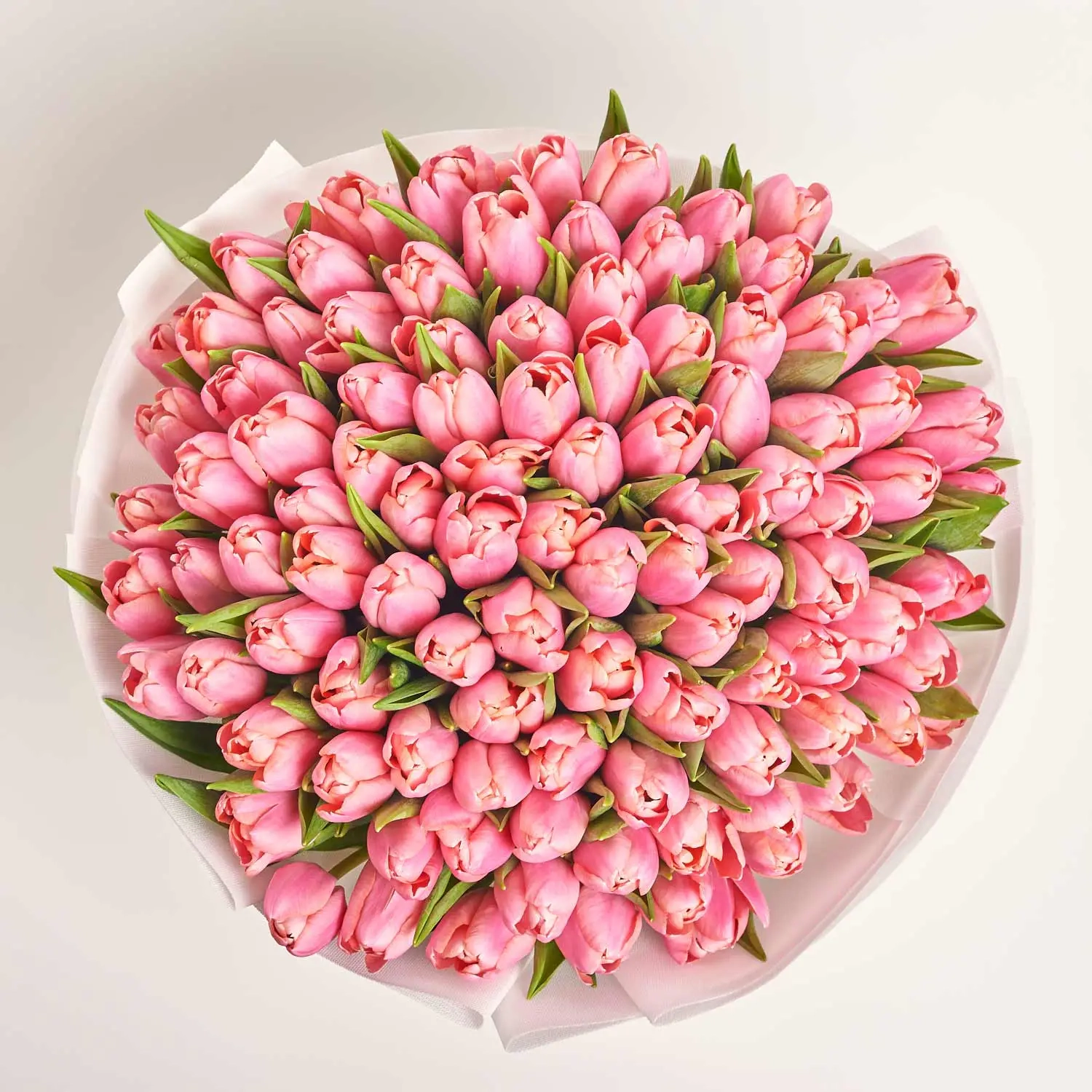 Зображення товару Букет 101 Рожевий Тюльпан F834, артикул: 56932