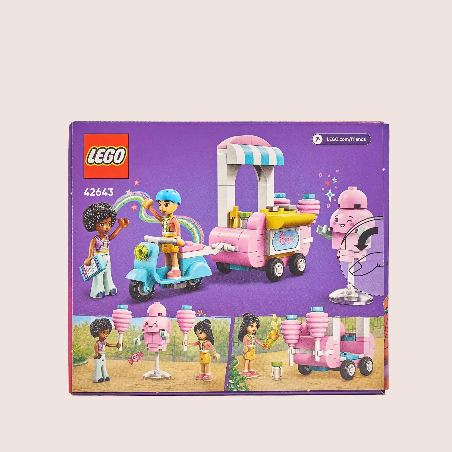 Зображення товару Конструктор LEGO Friends Ятка із солодкою ватою та скутер, артикул: 54614