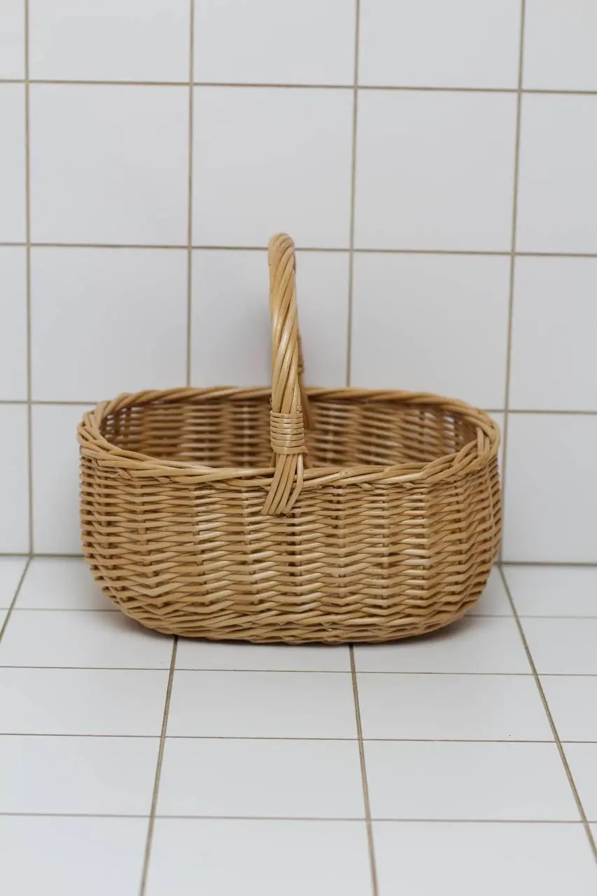 Зображення товару Кошик квадратний дитячий натуральний, артикул: 56692