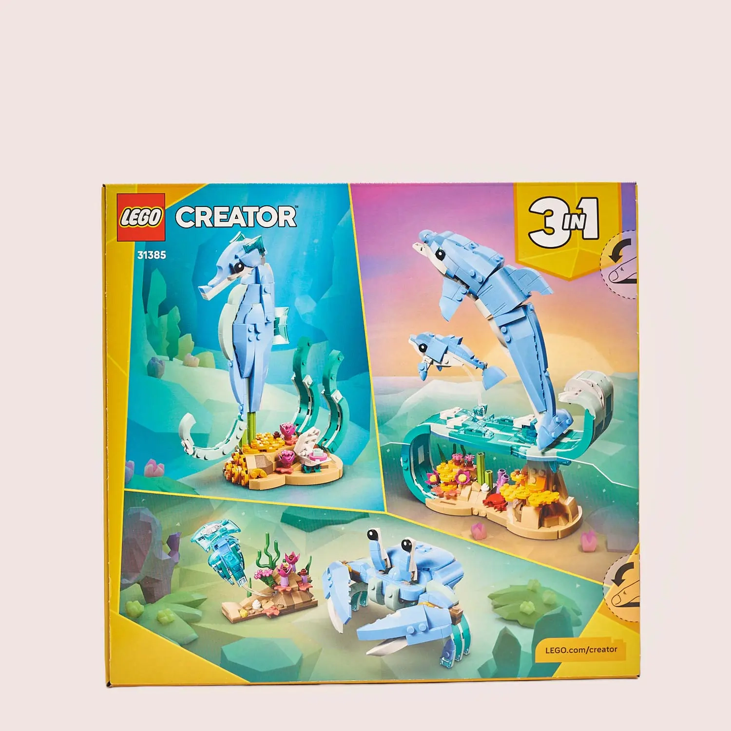 Зображення товару Конструктор LEGO Creator Морські тварини: красиві дельфіни, артикул: 56968