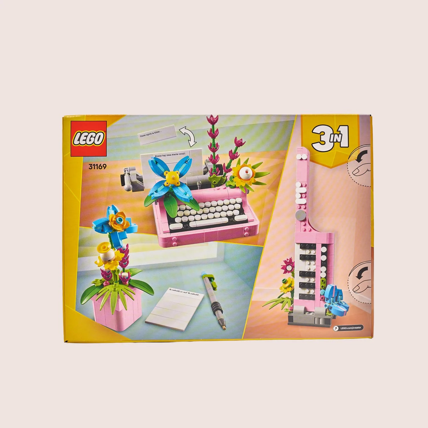 Зображення товару Конструктор LEGO Creator Друкарська машинка з квітами, артикул: 54642