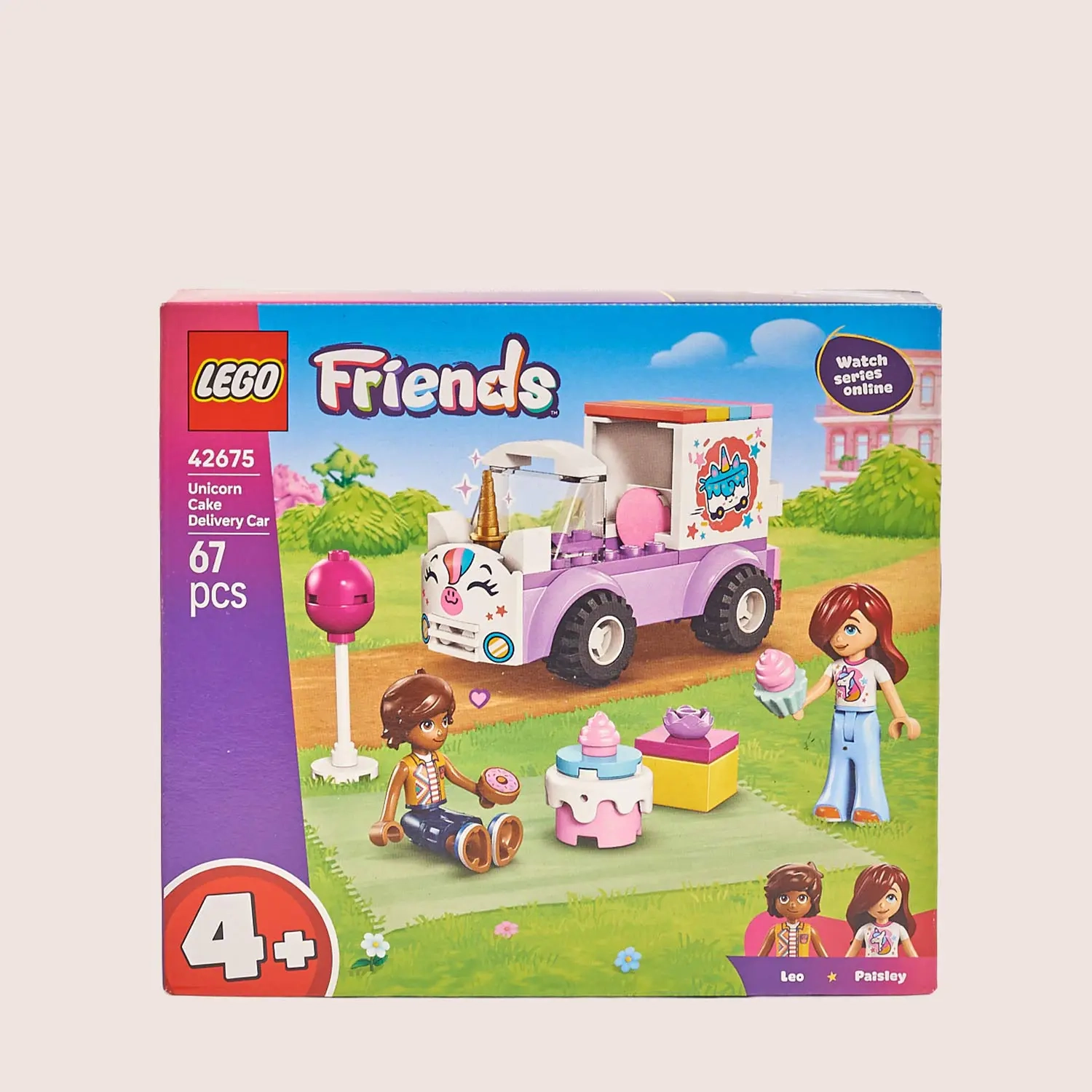 Конструктор LEGO Friends Автомобіль для доставки тортів з єдинорогами, артикул: 56972 Зображення товару Конструктор LEGO Friends Автомобіль для доставки тортів з єдинорогами, артикул: 56972