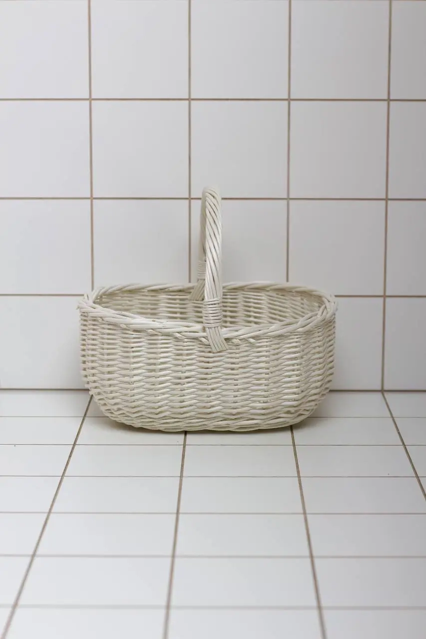 Зображення товару Кошик квадратний дитячий вибілений, артикул: 56691