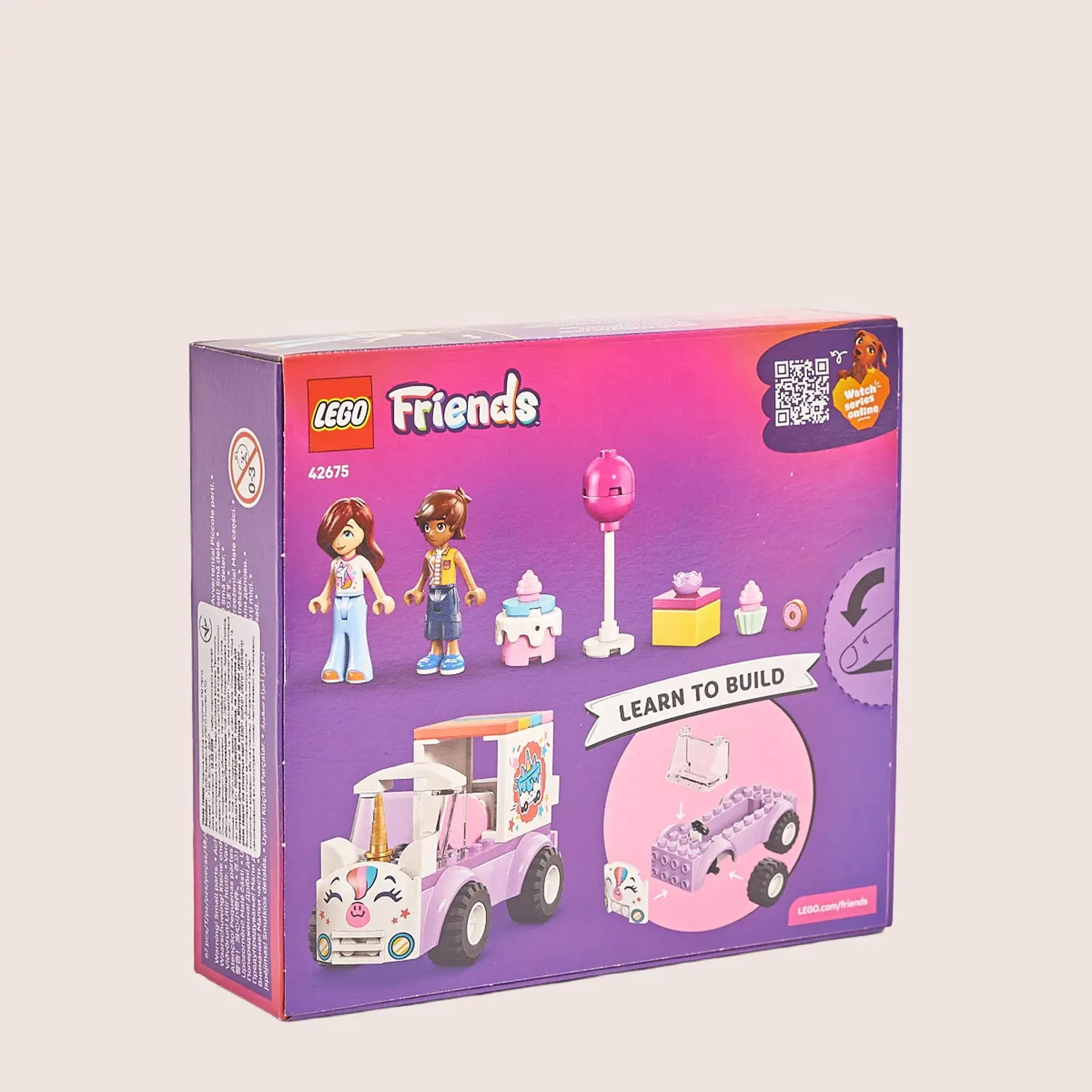 Конструктор LEGO Friends Автомобіль для доставки тортів з єдинорогами, артикул: 56972 Зображення товару Конструктор LEGO Friends Автомобіль для доставки тортів з єдинорогами, артикул: 56972