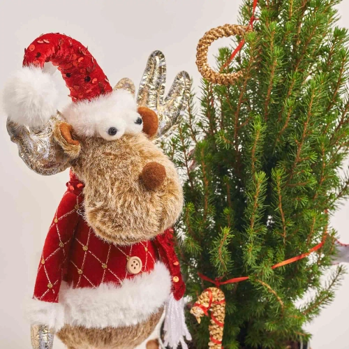 Зображення товару Ялина з декором та іграшка новорічна "Оленятко" Сет 511, артикул: 54578