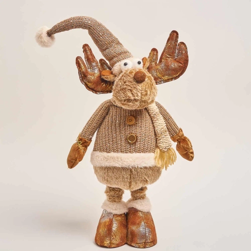 Іграшка новорічна "Оленятко" на телескоп. ніжках, артикул: 53602 Зображення товару Іграшка новорічна "Оленятко" на телескоп. ніжках, артикул: 53602