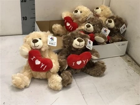 Іграшка м'яка "Ведмедик з сердцем" 25см, артикул: 22591 Зображення товару Іграшка м'яка "Ведмедик з сердцем" 25см, артикул: 22591