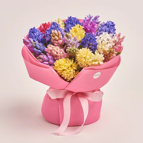 Зображення товару Букет 25 Гіацинтів Мікс F516, артикул: 36947