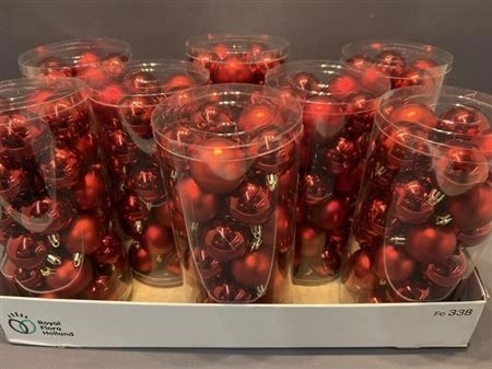 Ялинкова прикраса Кулька червона, артикул: 22721 Зображення товару Ялинкова прикраса Кулька червона, артикул: 22721