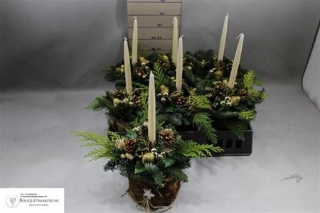 Зображення товару Композиція новорічна зі свічкою, артикул: 32502