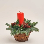 Зображення товару Композиція новорічна зі свічкою, артикул: 53952