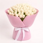 Зображення товару Букет 101 Білий Тюльпан F835, артикул: 56938