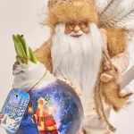 Зображення товару Амариліс у воску та іграшка новорічна "Санта" Сет 514, артикул: 54581